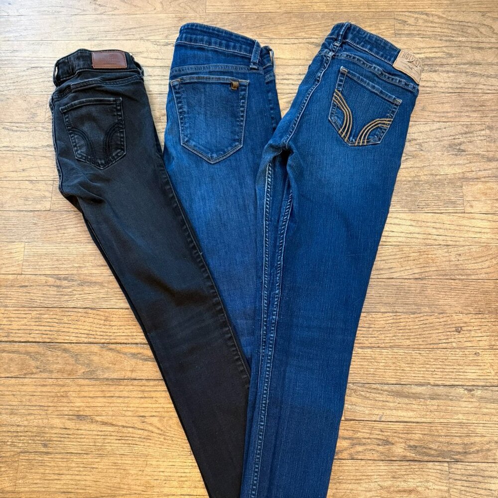 High-Rise Hollister & Joe's Skinny Jeans Bundle | Size 1R/25W (3 items)